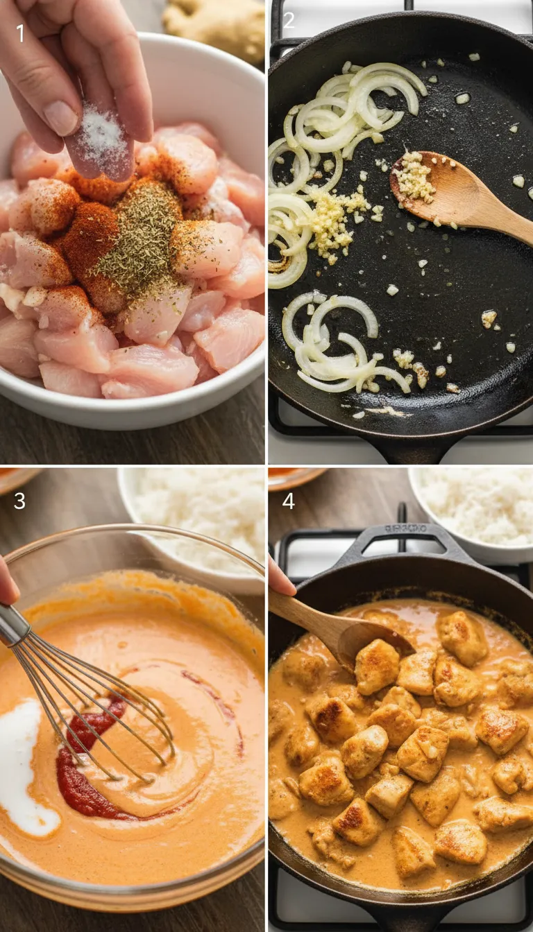 Coconut Chicken Rice Bowl Step-by-Step
