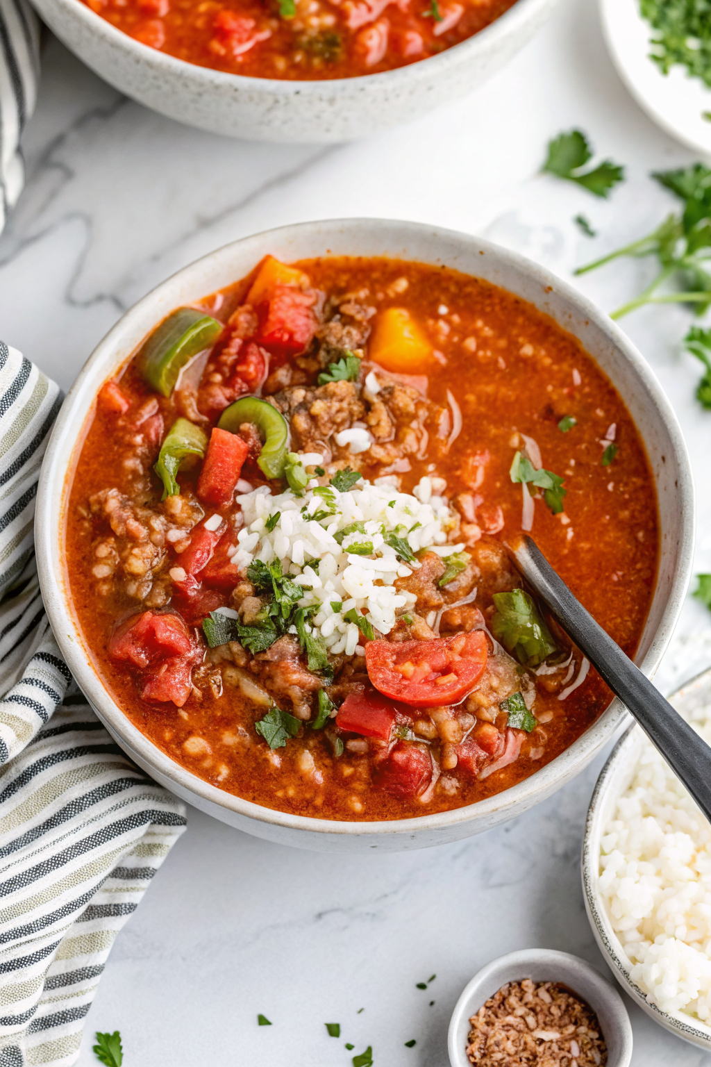 Easy Stuffed Pepper Soup