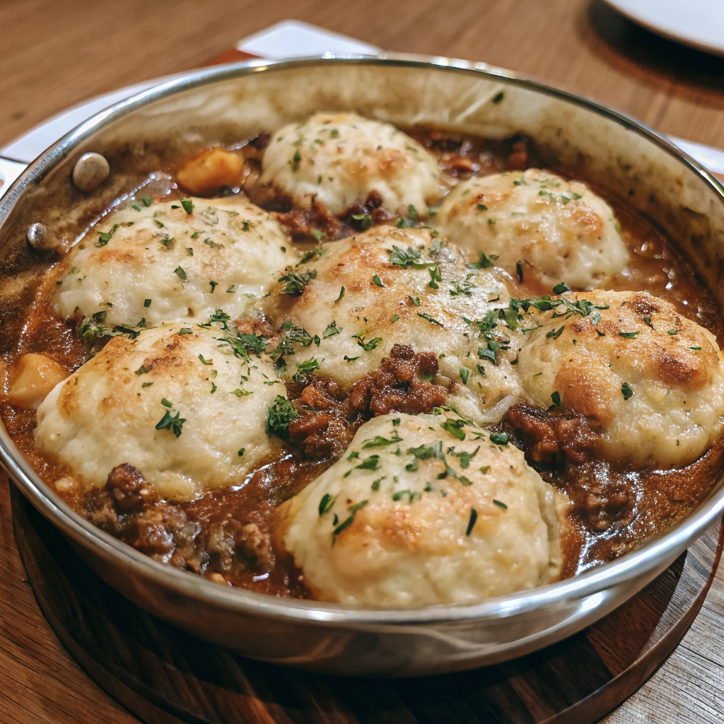 Ground Beef and Dumplings