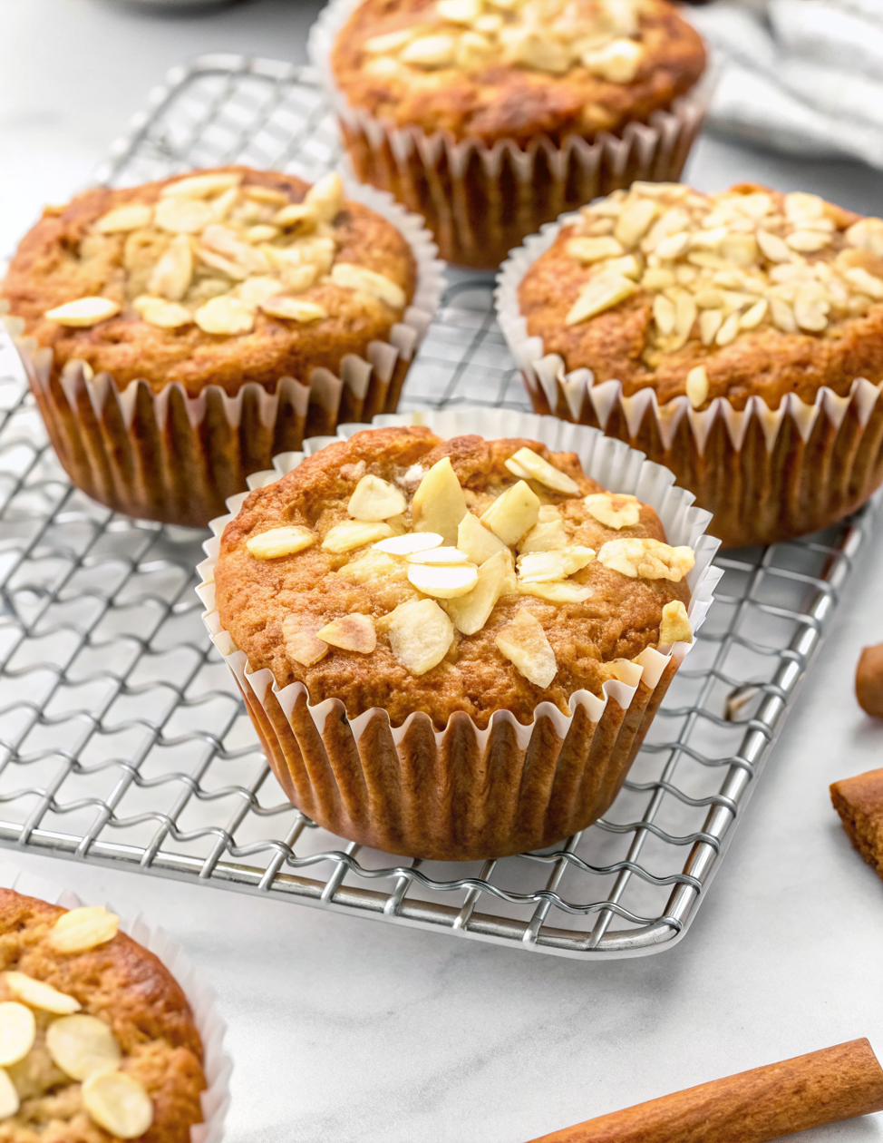 Healthy Apple Oat Muffins