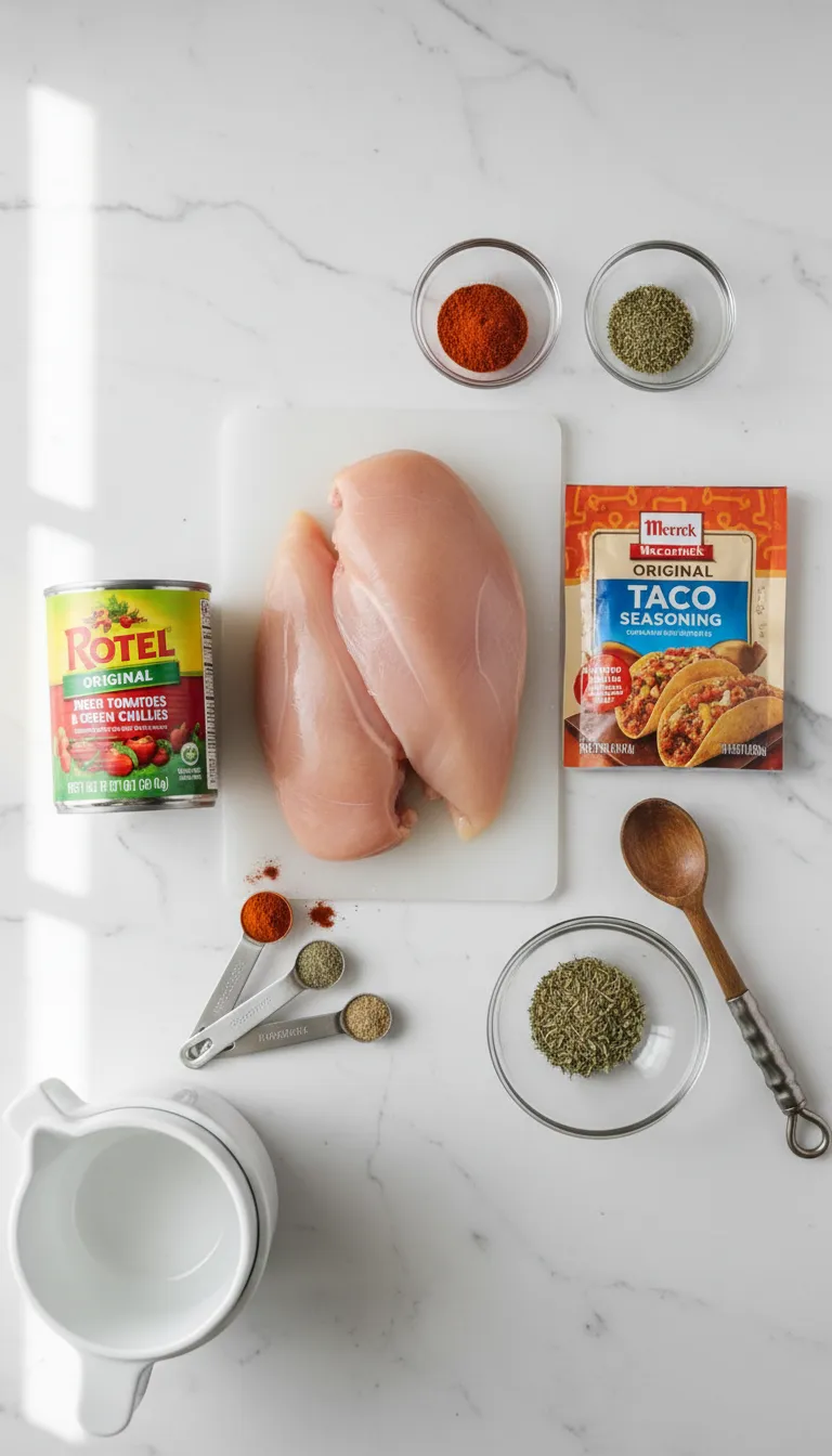 Crockpot Nacho Chicken Ingredients