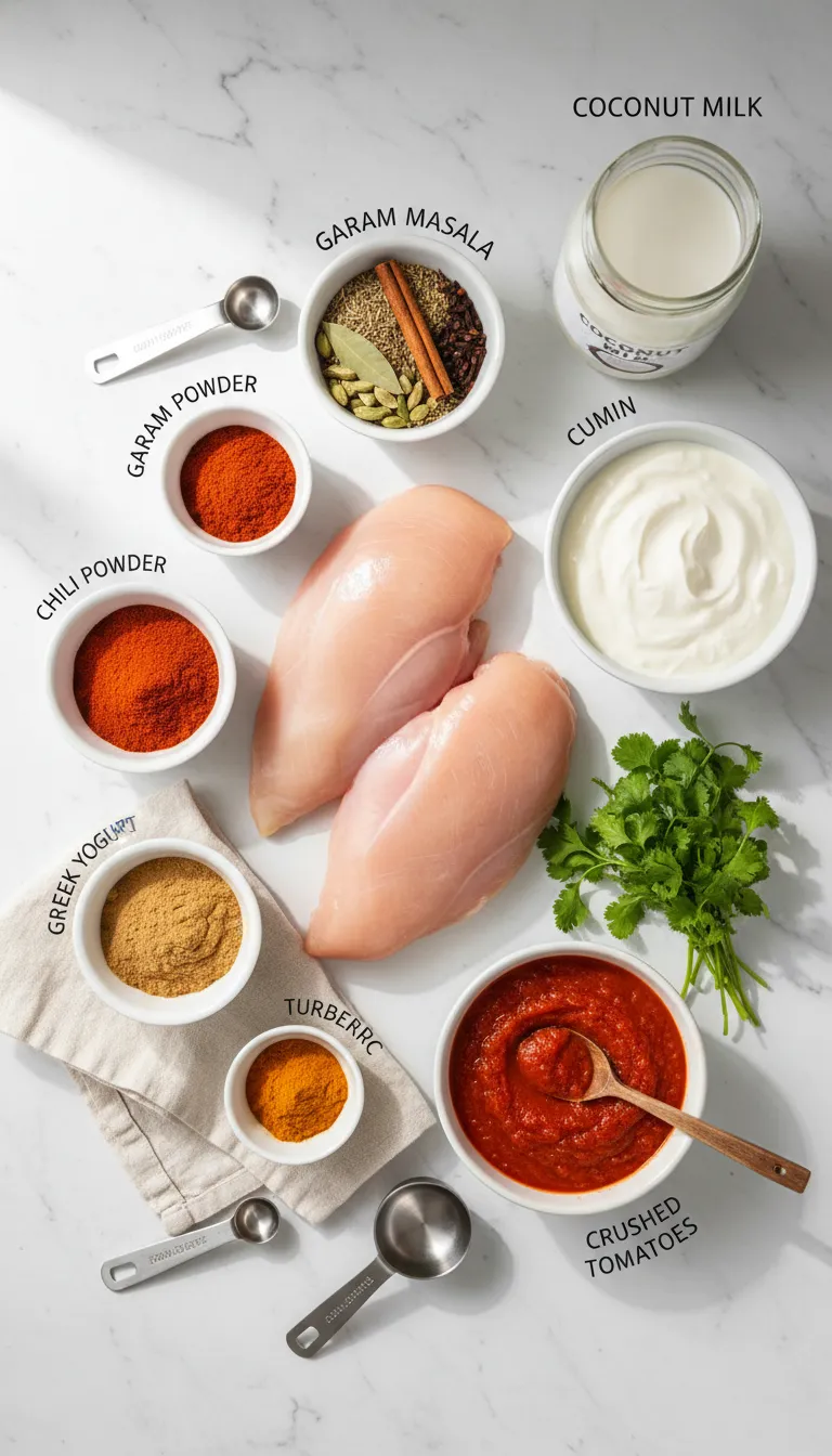Slow Cooker Chicken Tikka Masala Ingredients