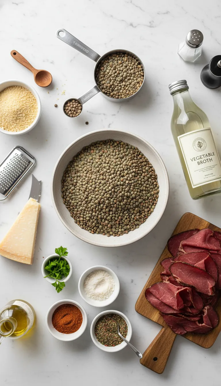 Smoked Beef Lentil Meatballs Ingredients