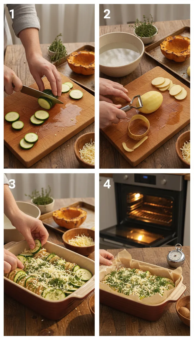 Boureki Step-by-Step Preparation
