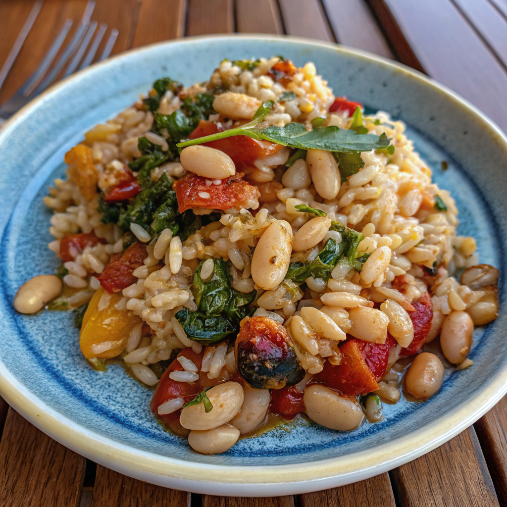 Mediterranean Rice and Beans