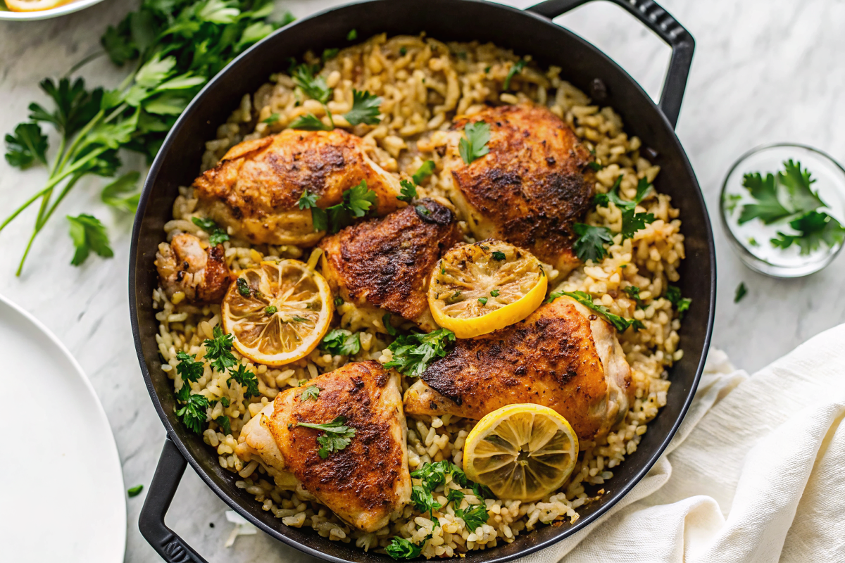 Best Chicken and Rice (One Pan)