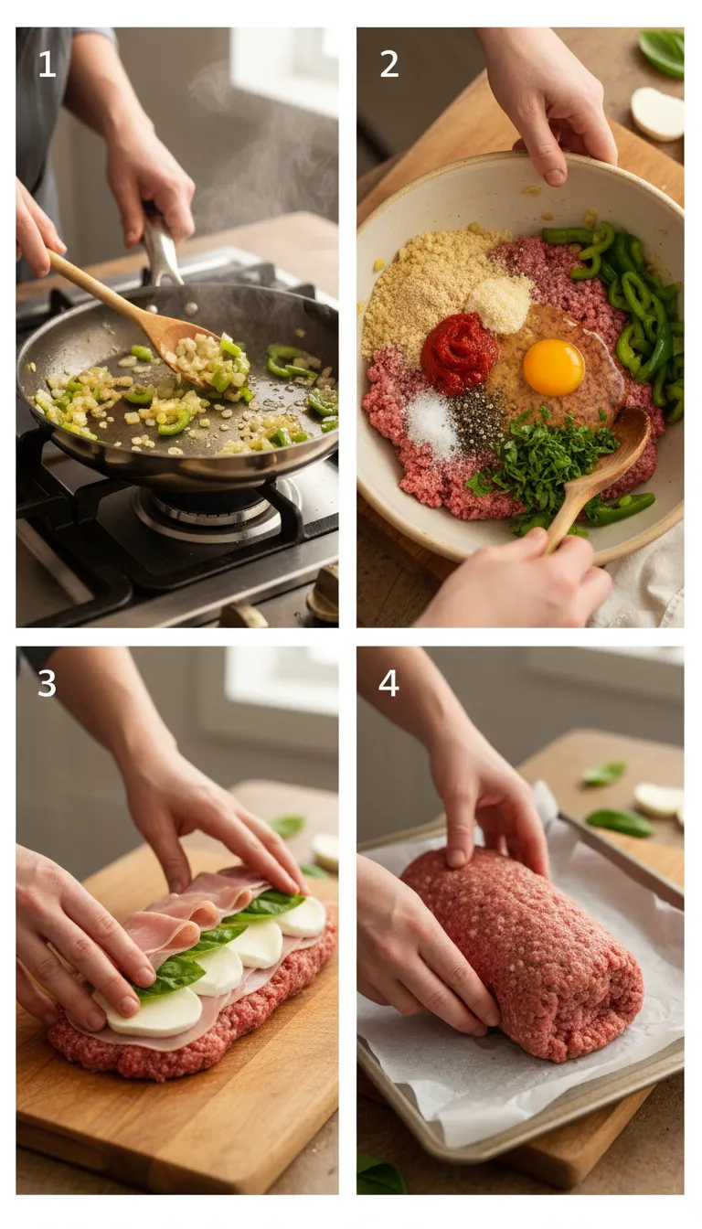 Sicilian Meatloaf Step-by-Step