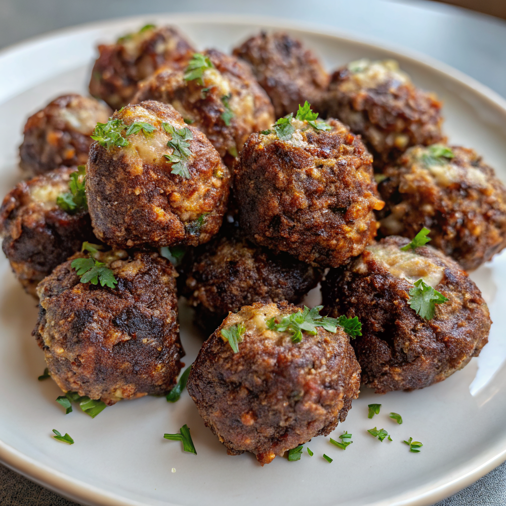 Smoked Beef Lentil Meatballs