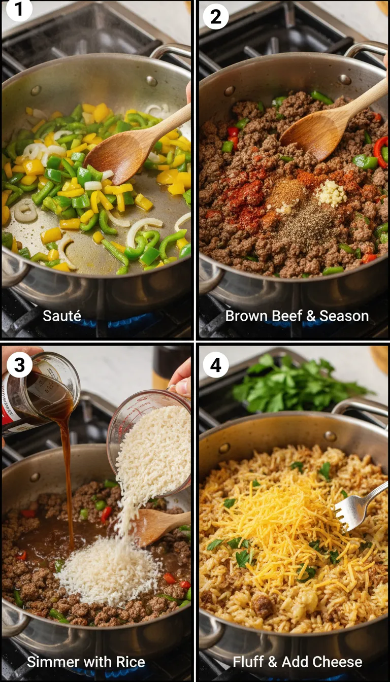 Stuffed Pepper Casserole Step-by-Step