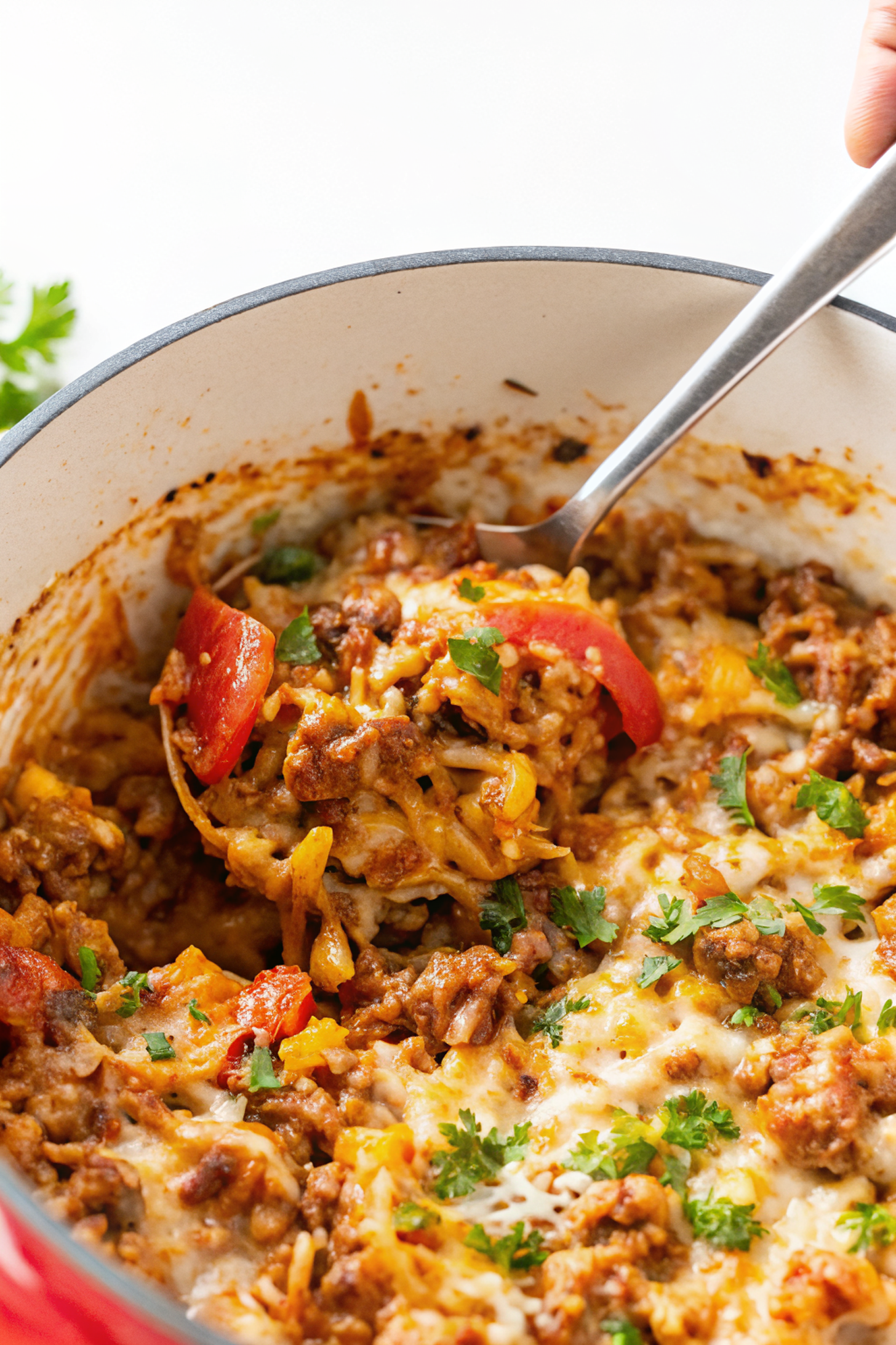 Stuffed Pepper Casserole (with Rice)