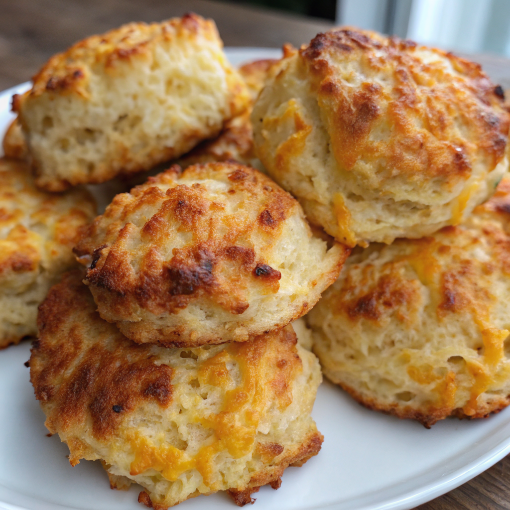 Air Fryer Cheddar Biscuits