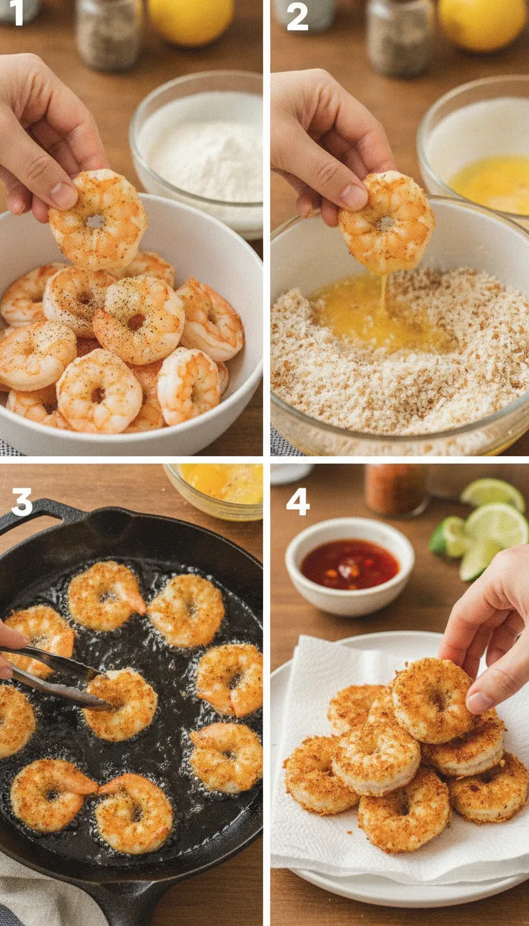 Crispy Baked Coconut Shrimp with Sweet Chili Dip Step-by-Step