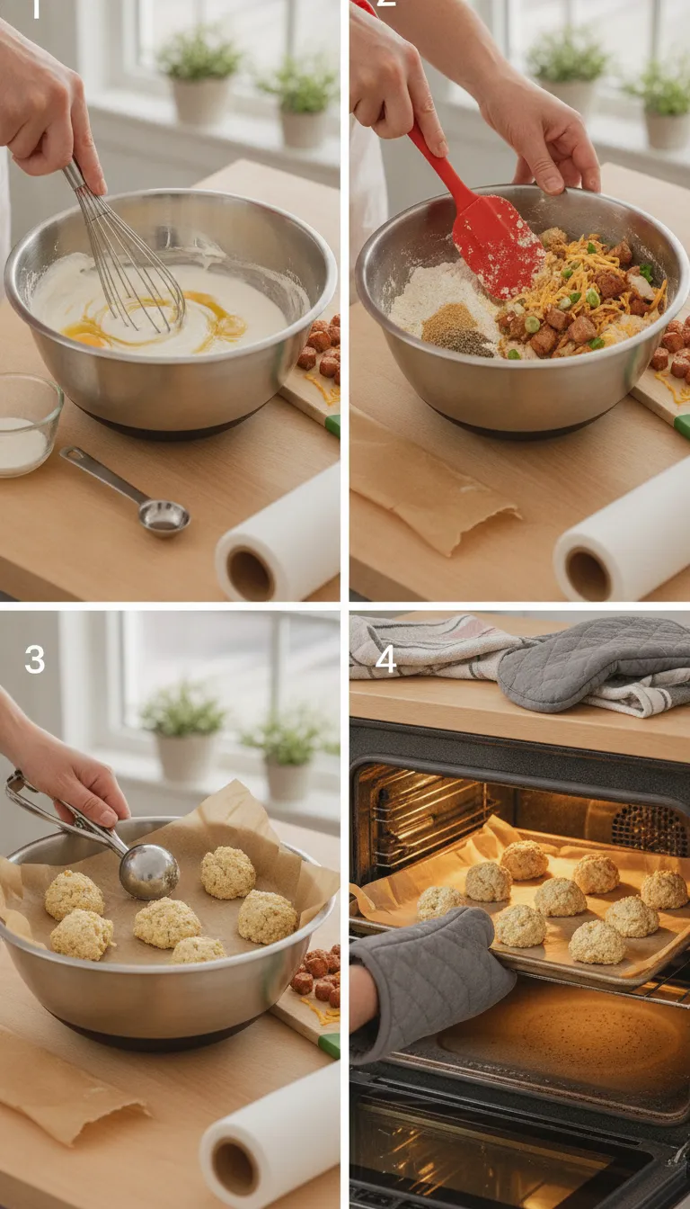 High-Protein Breakfast Biscuits Step-by-Step
