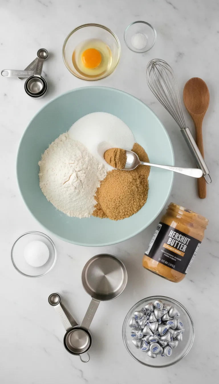 Classic Peanut Butter Blossom Cookies Ingredients