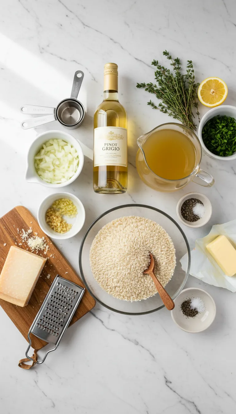 Creamy Parmesan Risotto Ingredients