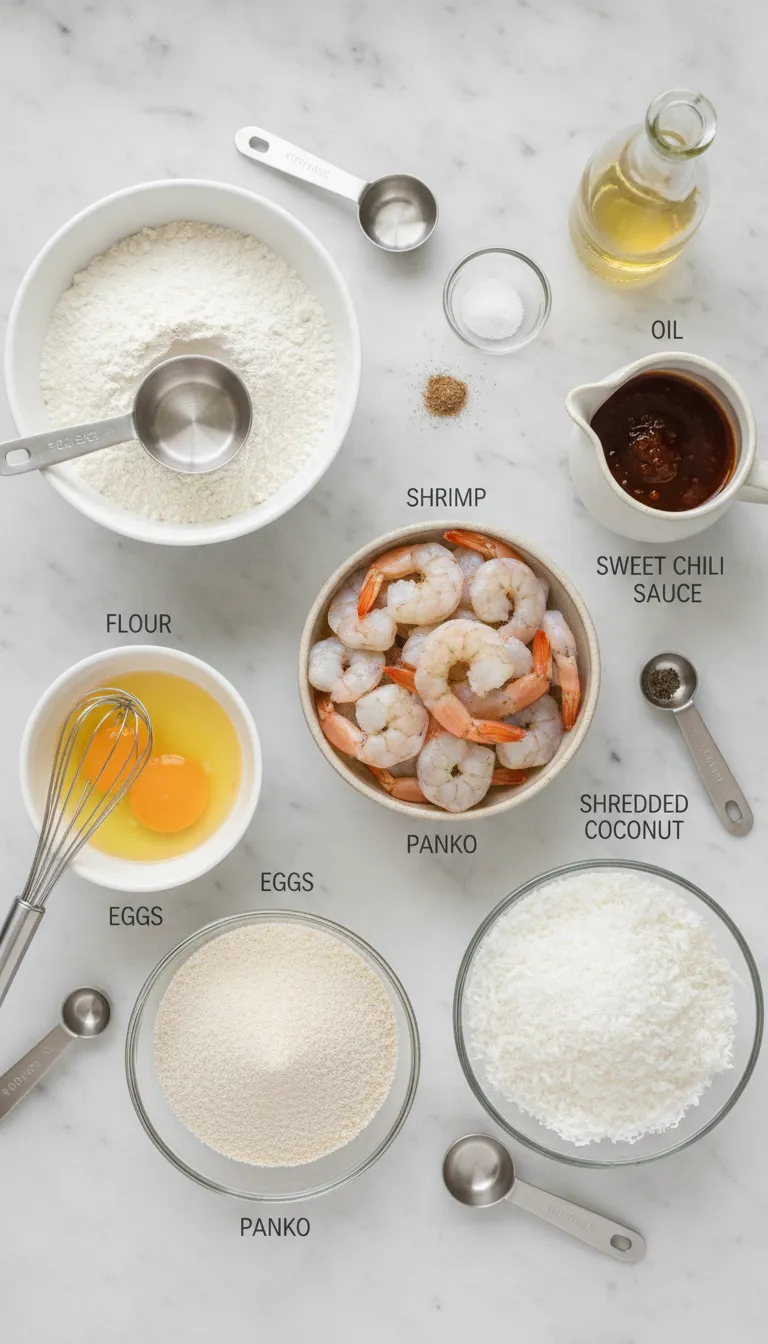 Coconut Shrimp with Sweet Chili Sauce Ingredients