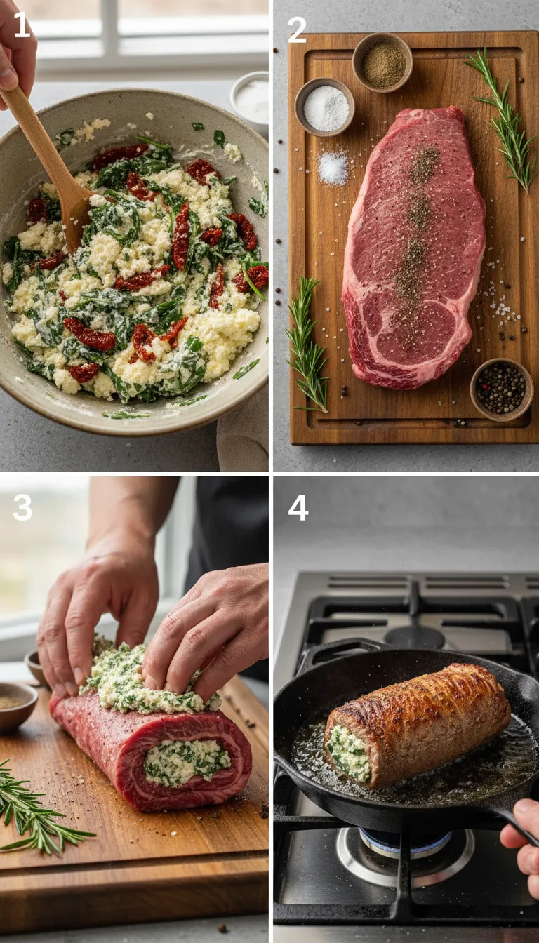 Stuffed Flank Steak Step-by-Step