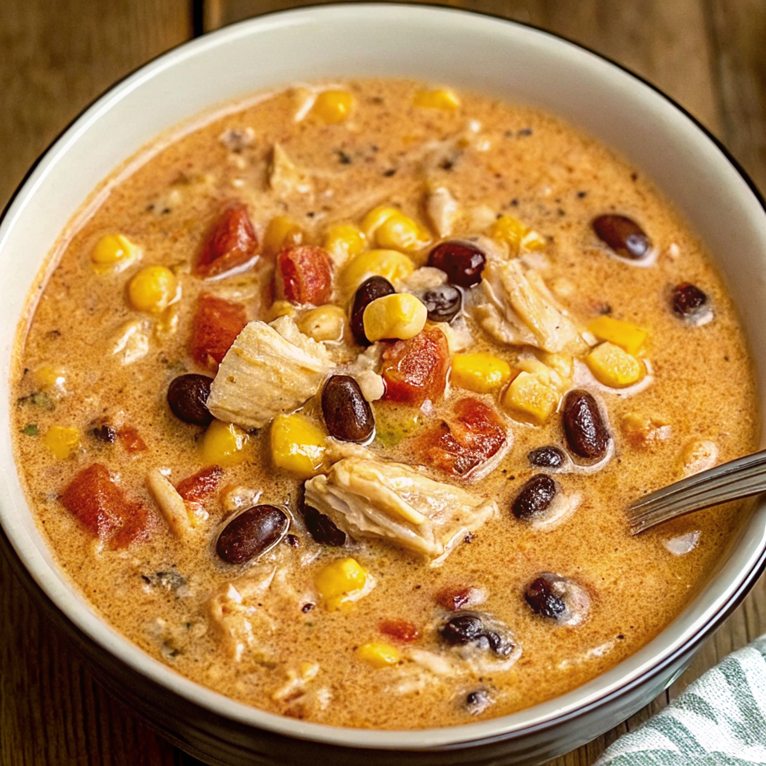Easy Crock Pot Cream Cheese Chicken Chili