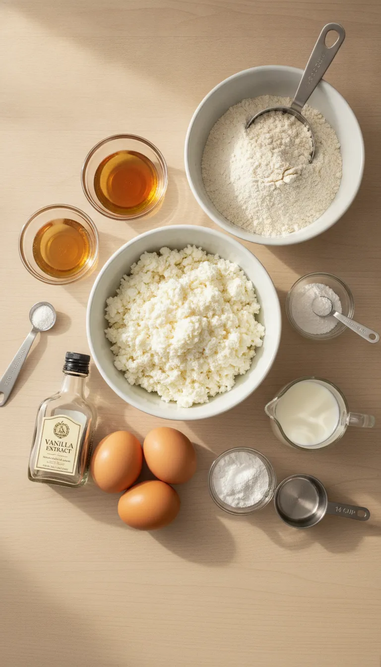 Cottage Cheese Pancakes Ingredients