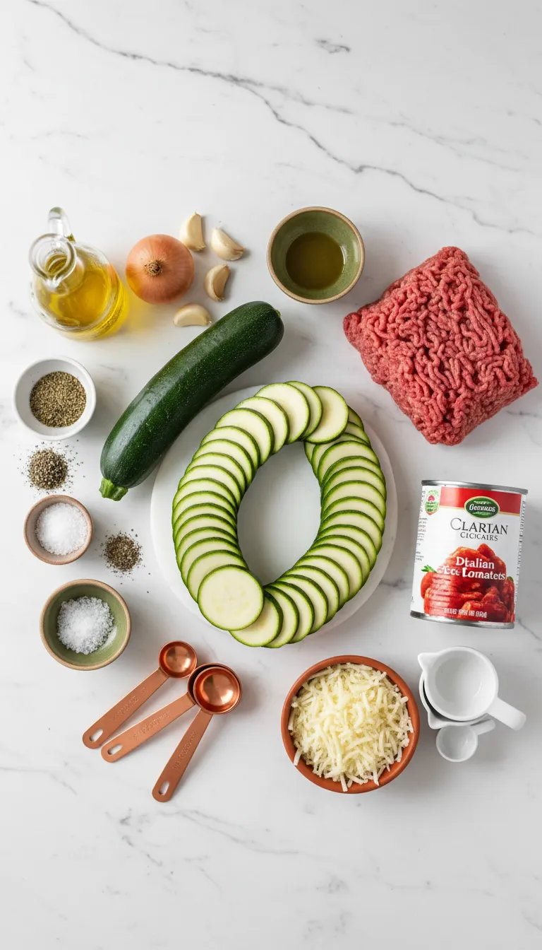 Ground Beef Zucchini Casserole Ingredients