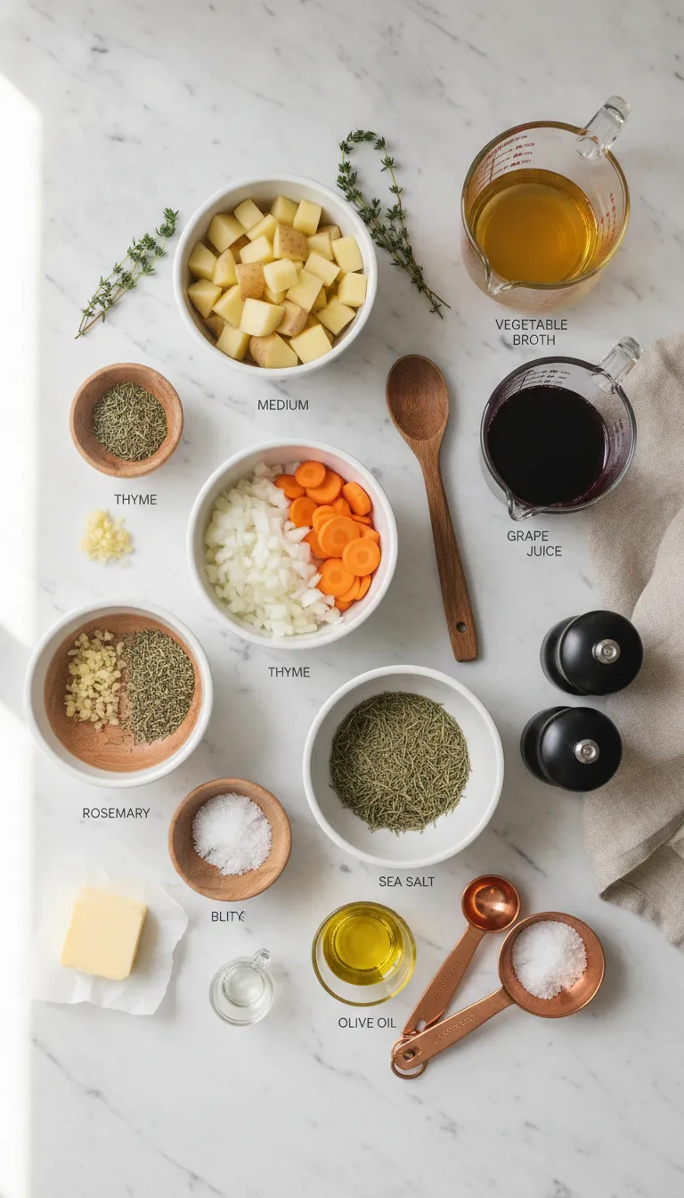 Irish Vegetarian Stew Ingredients
