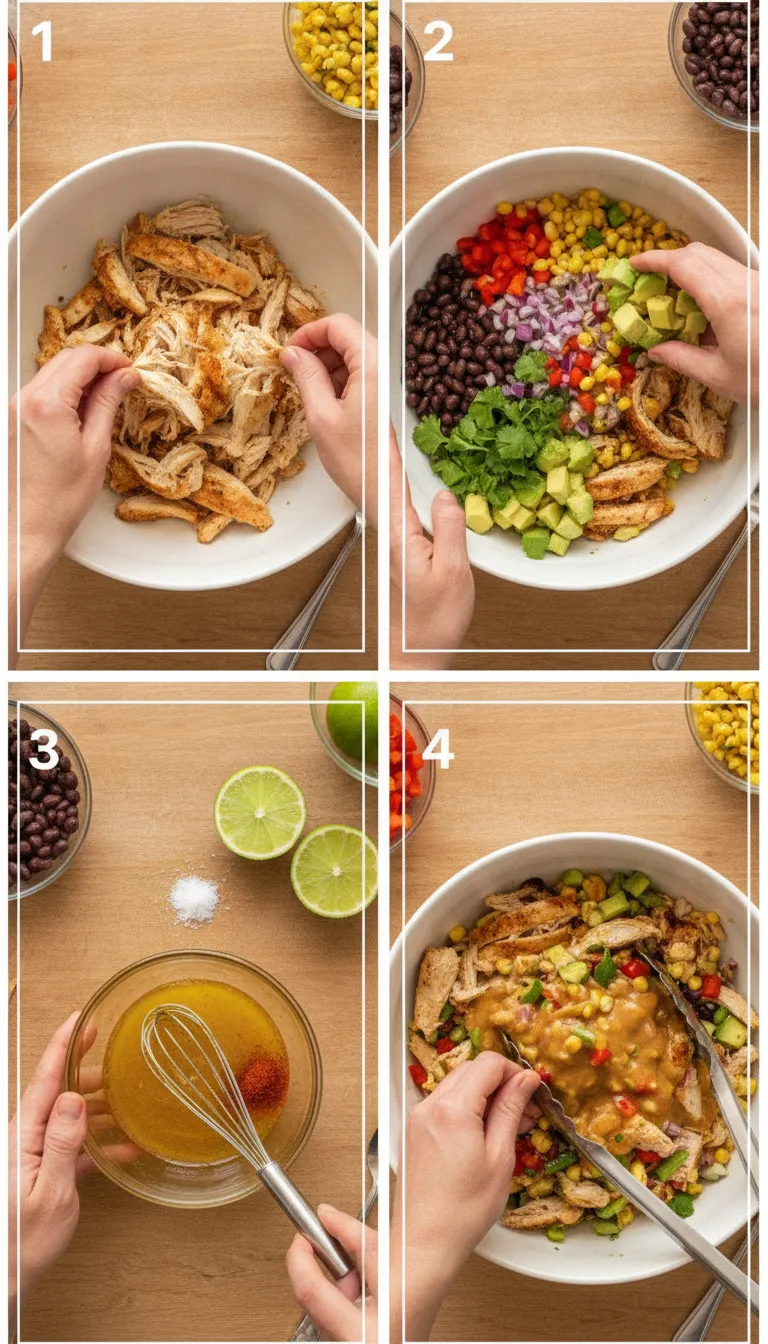 Chipotle Lime Chicken Salad Step-by-Step