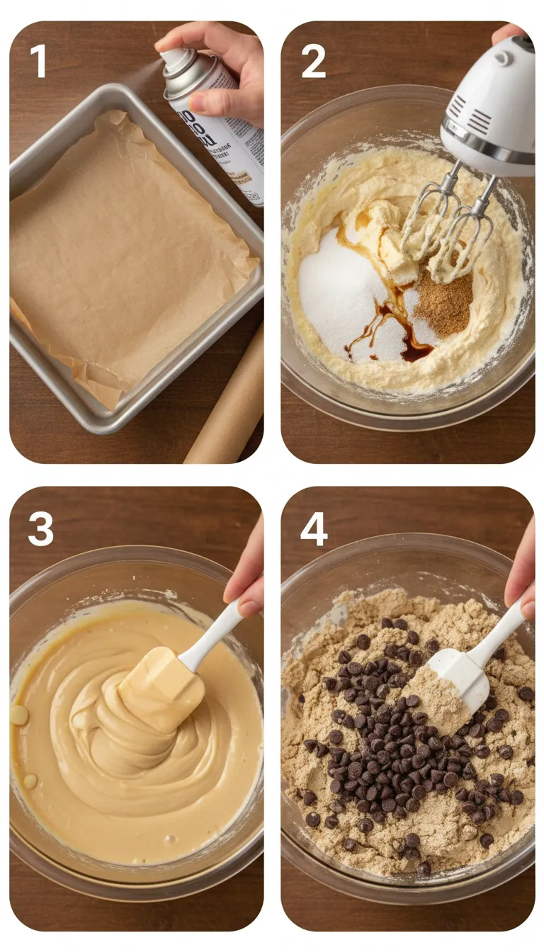 No-Bake Cookie Dough Fudge Step-by-Step