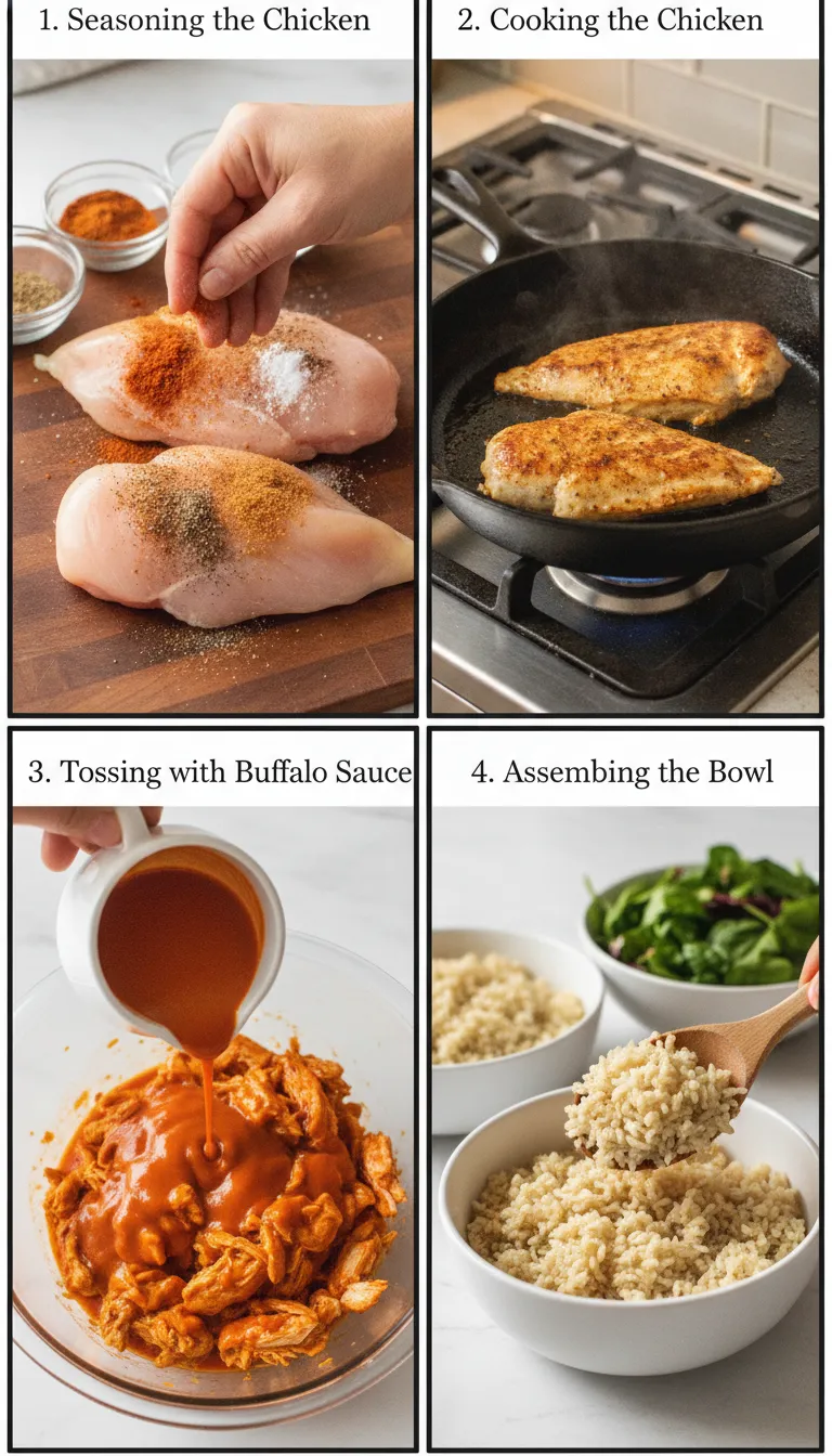 Easy Buffalo Chicken Bowl Recipe Step-by-Step