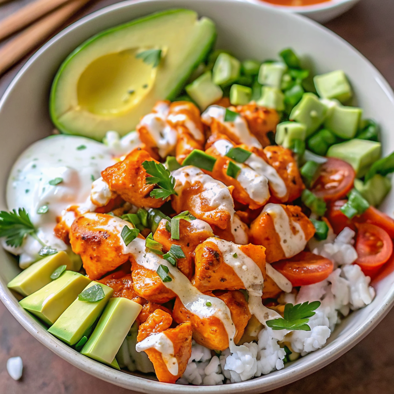 Easy Buffalo Chicken Bowl