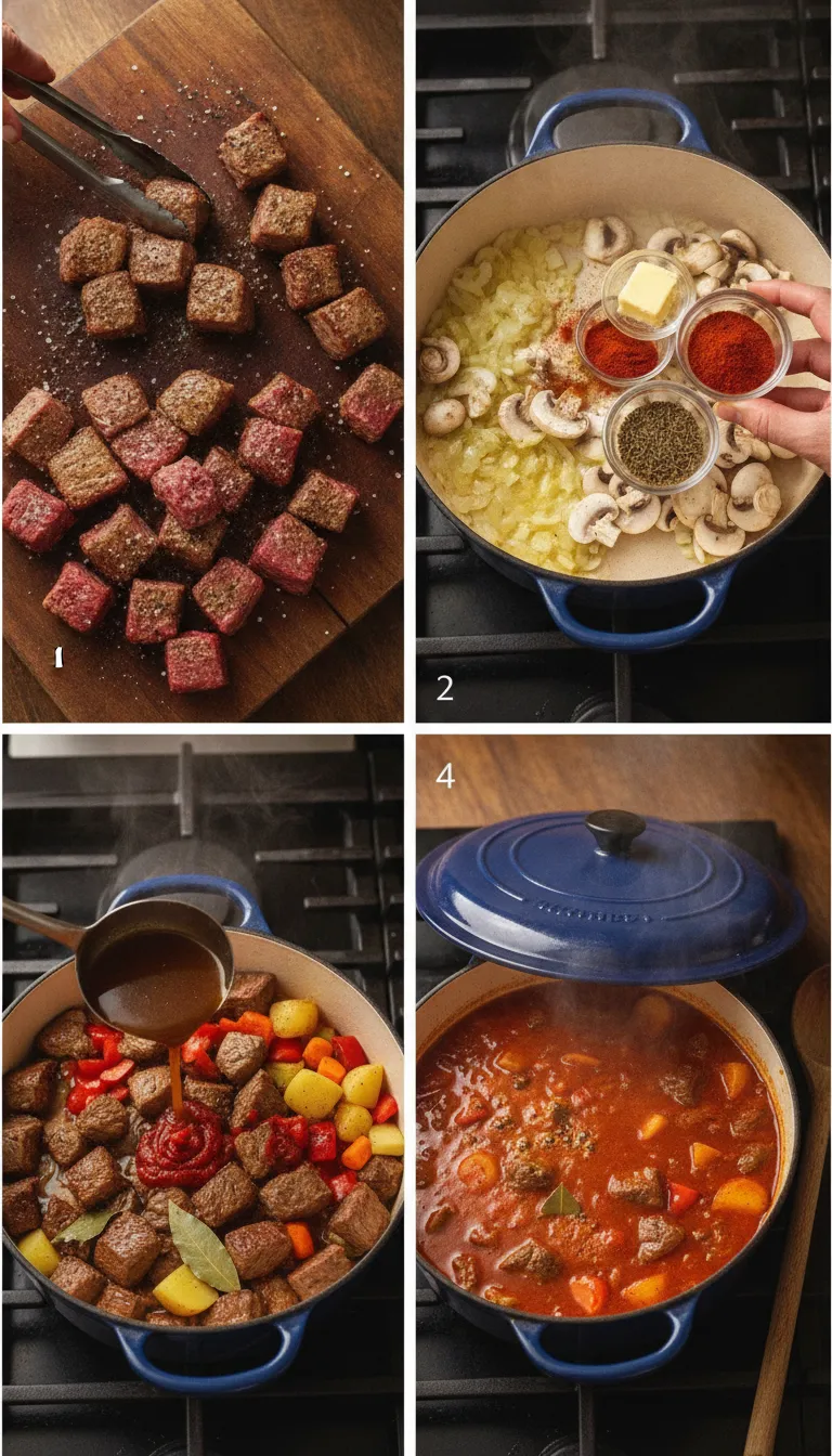Goulash (Hungarian) Step-by-Step