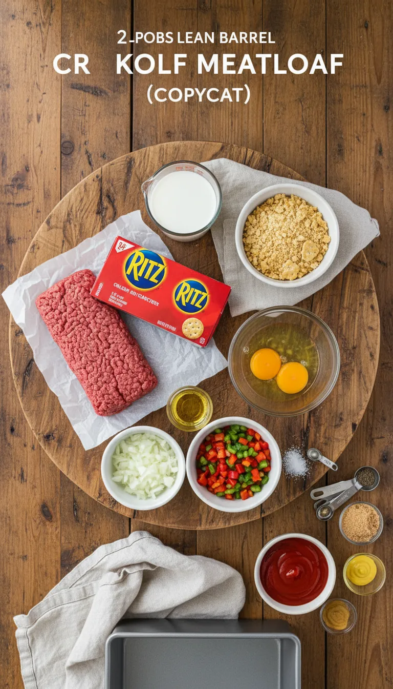 Cracker Barrel Meatloaf (Copycat) Ingredients