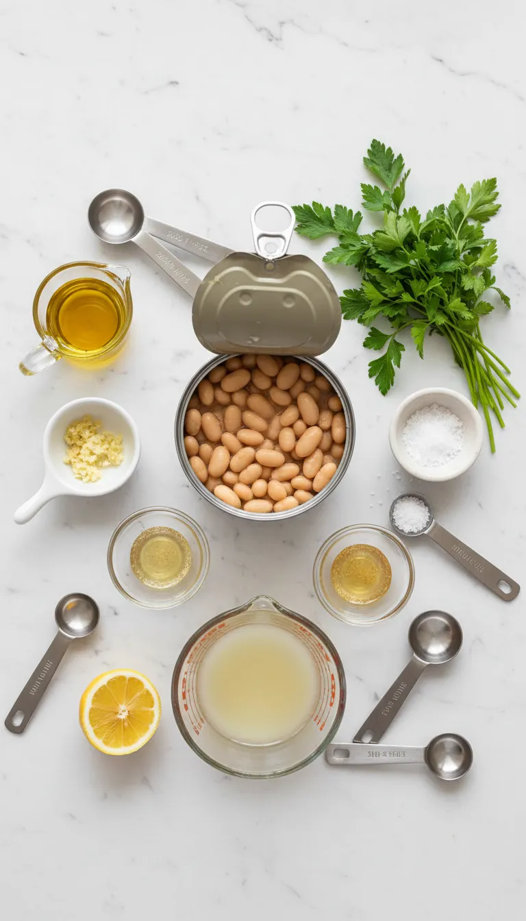 Garlic White Bean Mash Ingredients