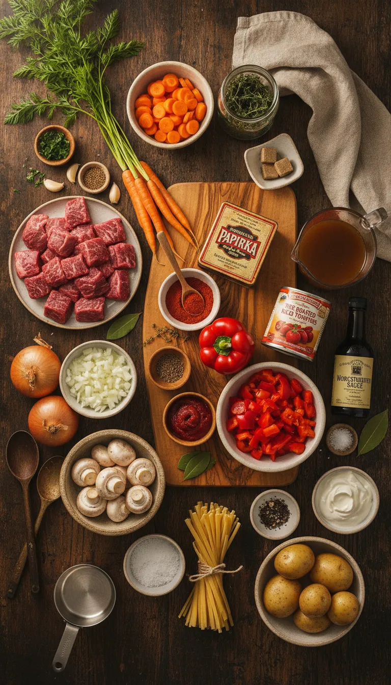 Goulash (Hungarian) Ingredients