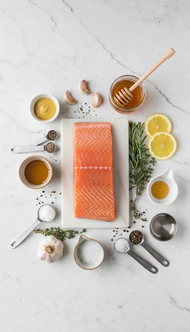 Honey Garlic Salmon Ingredients
