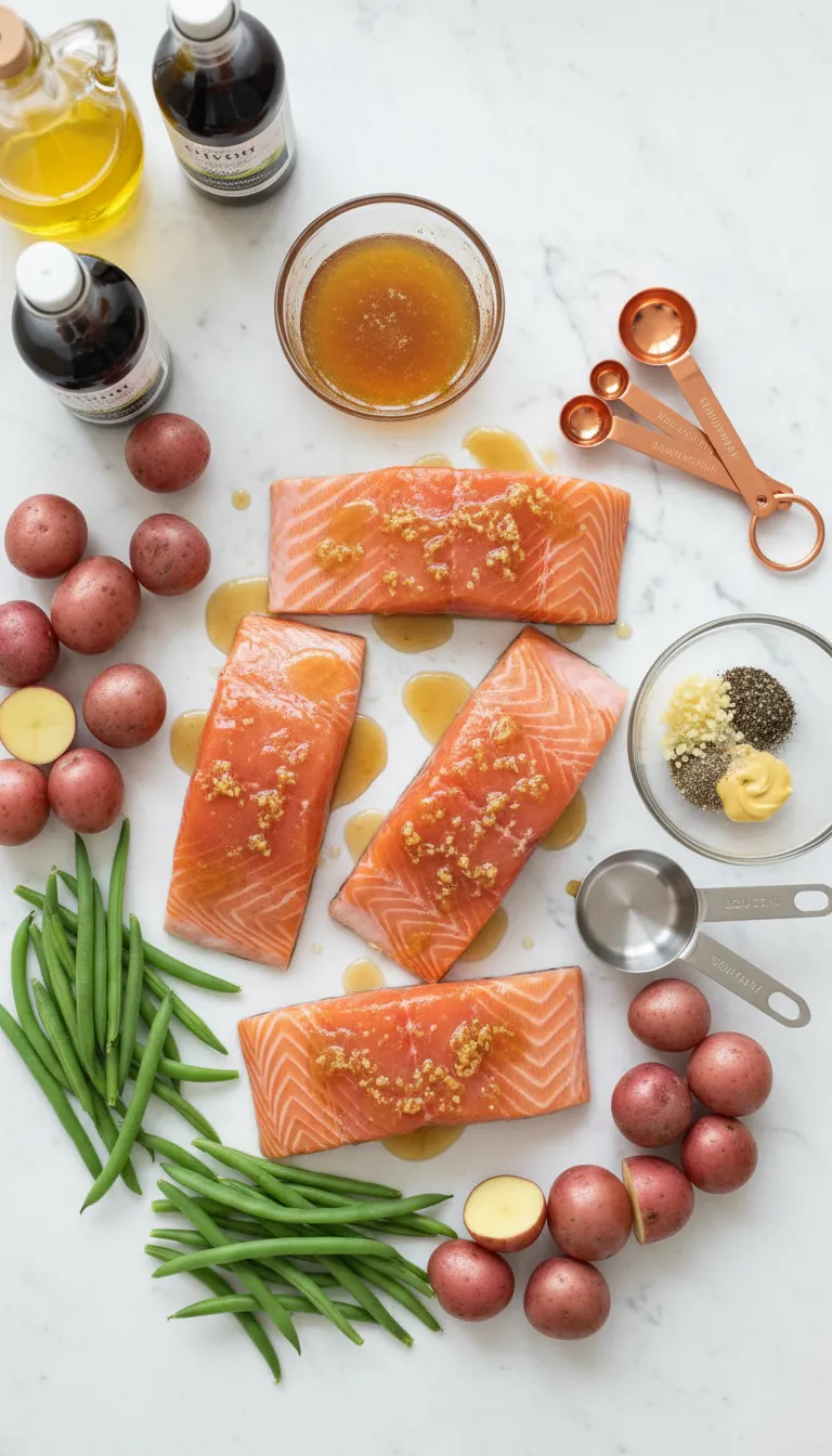 Sheet Pan Salmon with Vegetables Ingredients