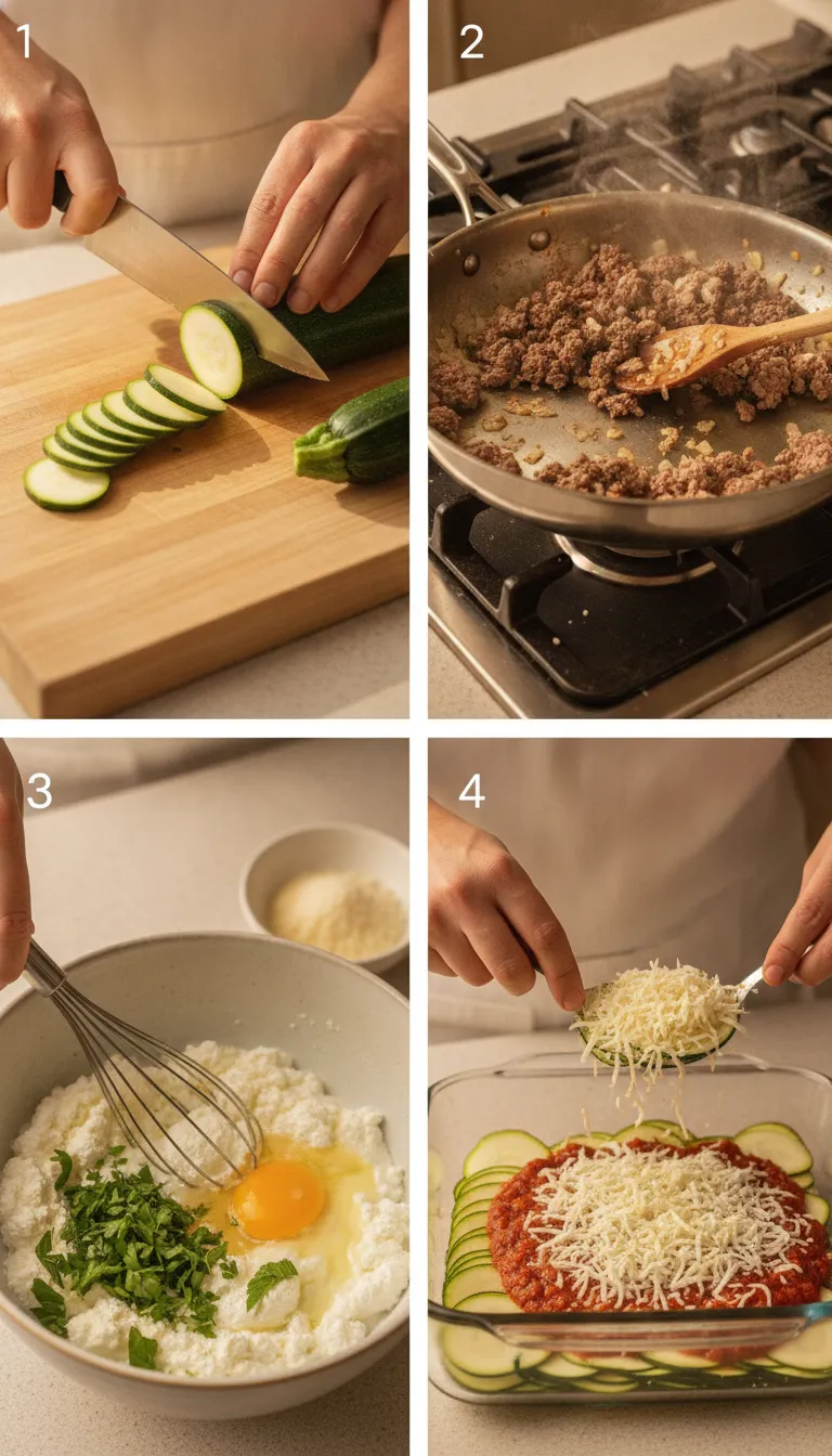 Zucchini Lasagna Step-by-Step
