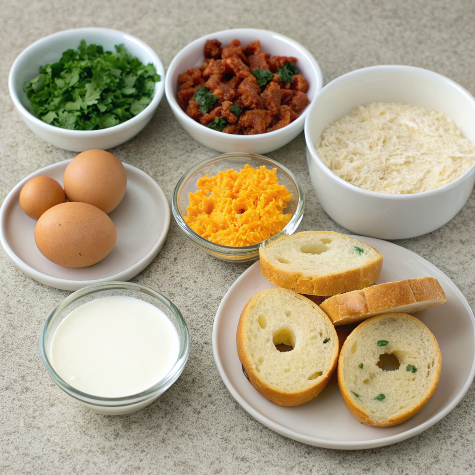 Quiche Stuffed Bagels