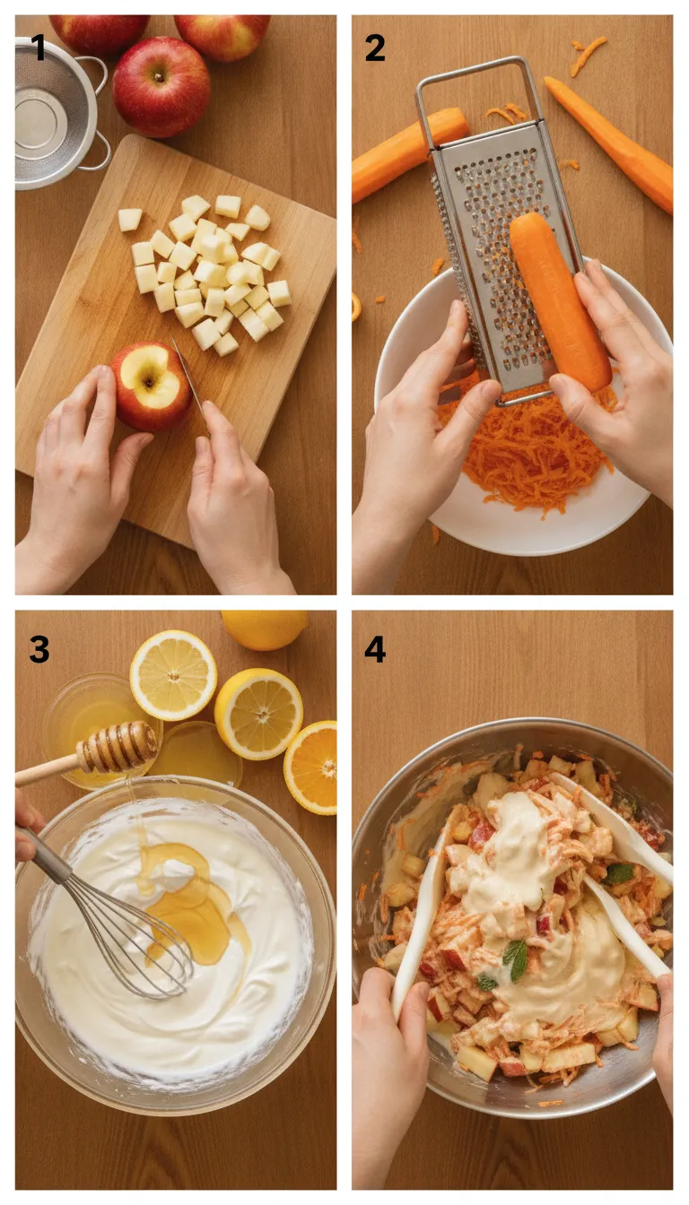 Crunchy Apple Carrot Salad Step-by-Step
